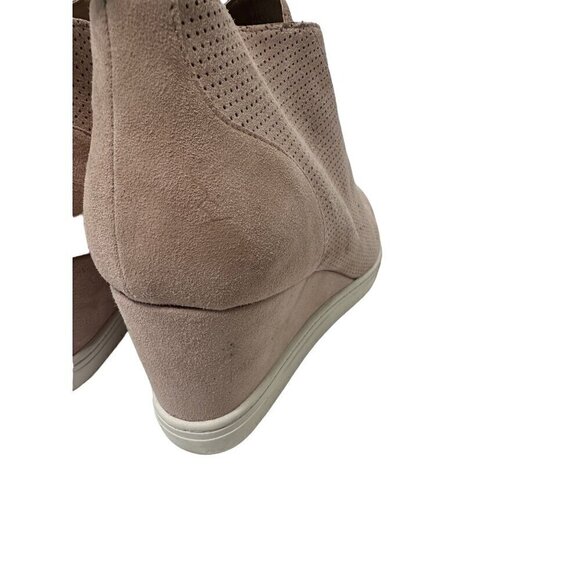 Linea Paolo Light Pastel Pink Perforated Felicia Wedge Platform Slip on Sneakers - Picture 9 of 14